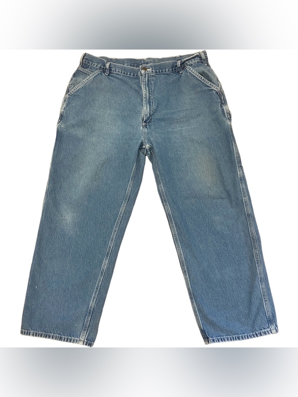 Carhartt Men’s Utility Jeans Outdoor Workwear B13 DST Dungarees Size 42 x 30